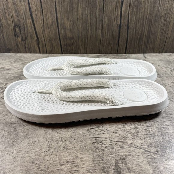 Allbirds 2.83 KG CO2E Flip Flop Sandal White Women 11 Men 9 - Picture 4 of 6
